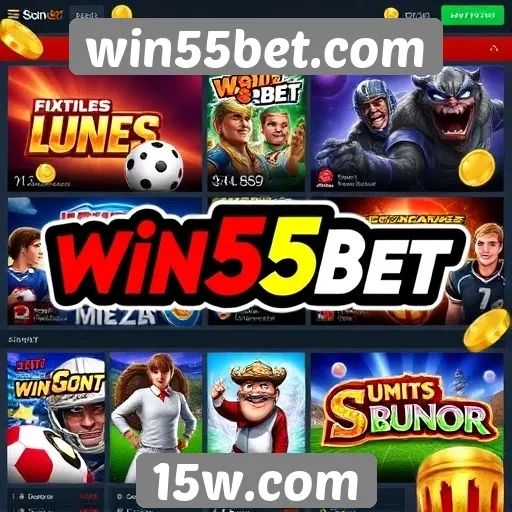 Diversidade de jogos disponíveis no win55bet.com